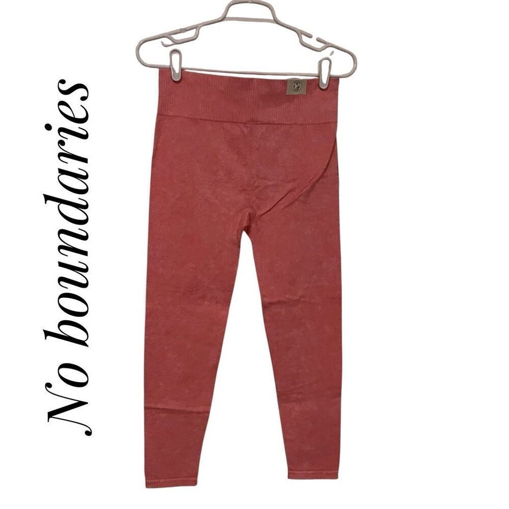 No Boundaries Large Athletic Leggings High Waisted Acid Wash NVWT